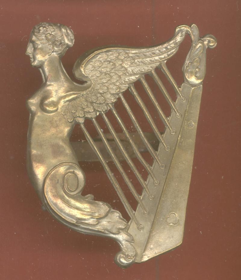 Irish Regiment Maid of Erin Harp badge