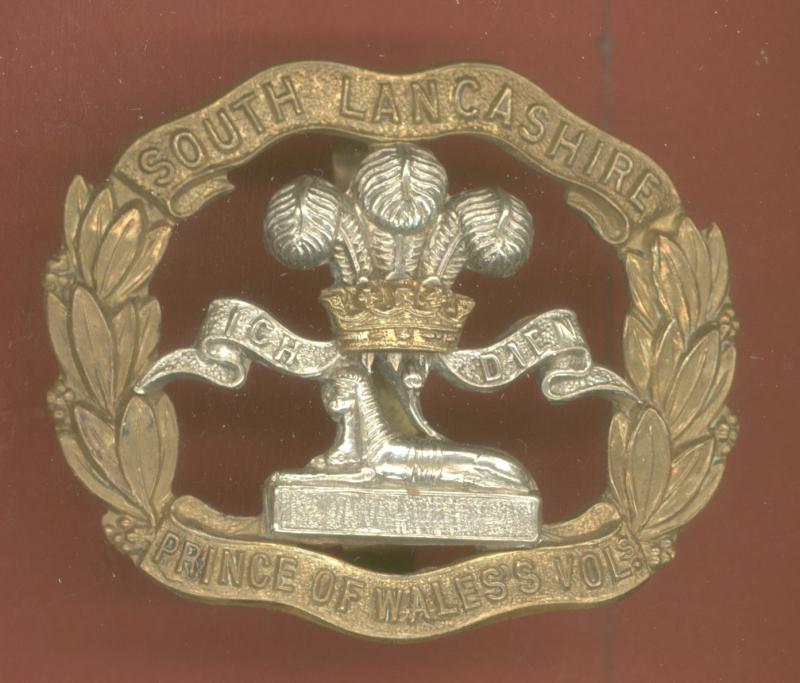 4th Bn. South Lancashire Regt. Prince of Wales Vols WW1 OR's cap badge