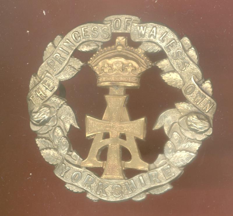 Yorkshire Regiment.  Alexandra Princess of Wales's Own Victorian cap badge