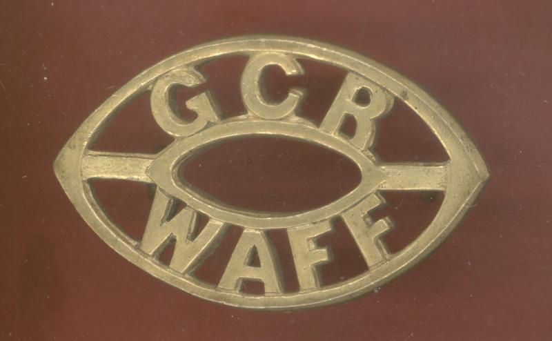 G.C.R.  / W.A.F.F. West African Frontier Force WW1 shoulder title