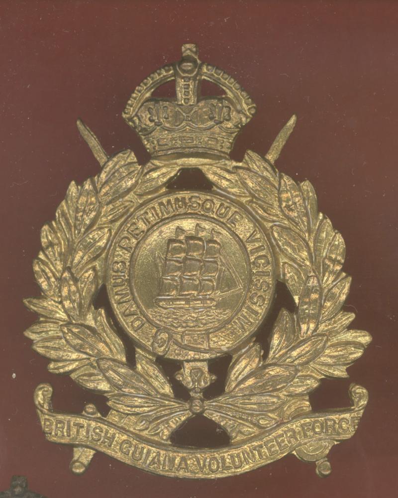 British Guiana Volunteer Force OR's cap badge