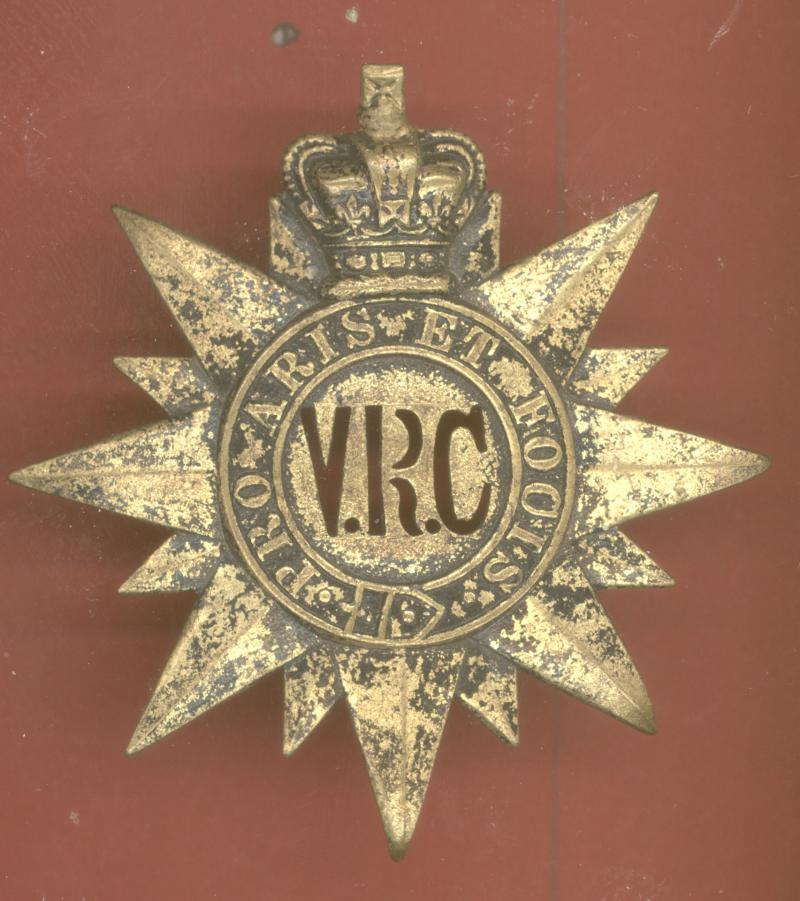 Canadian Militia. 3rd Bn. Victoria Rifles of Canada Victorian OR s shako / glengarry badge .
