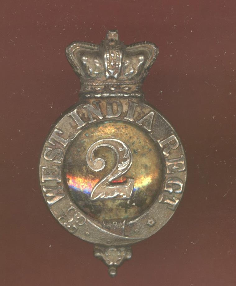 British Colonial 2nd West India Regiment Victorian Officer's Cap Badge