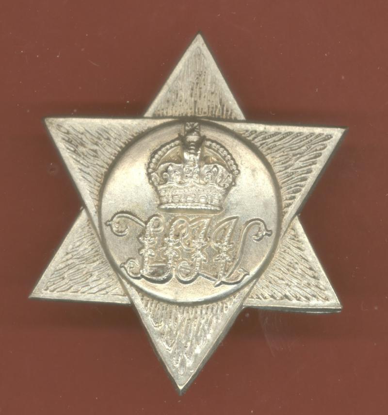 British Colonial Trinidad Light Infantry Volunteers cap badge