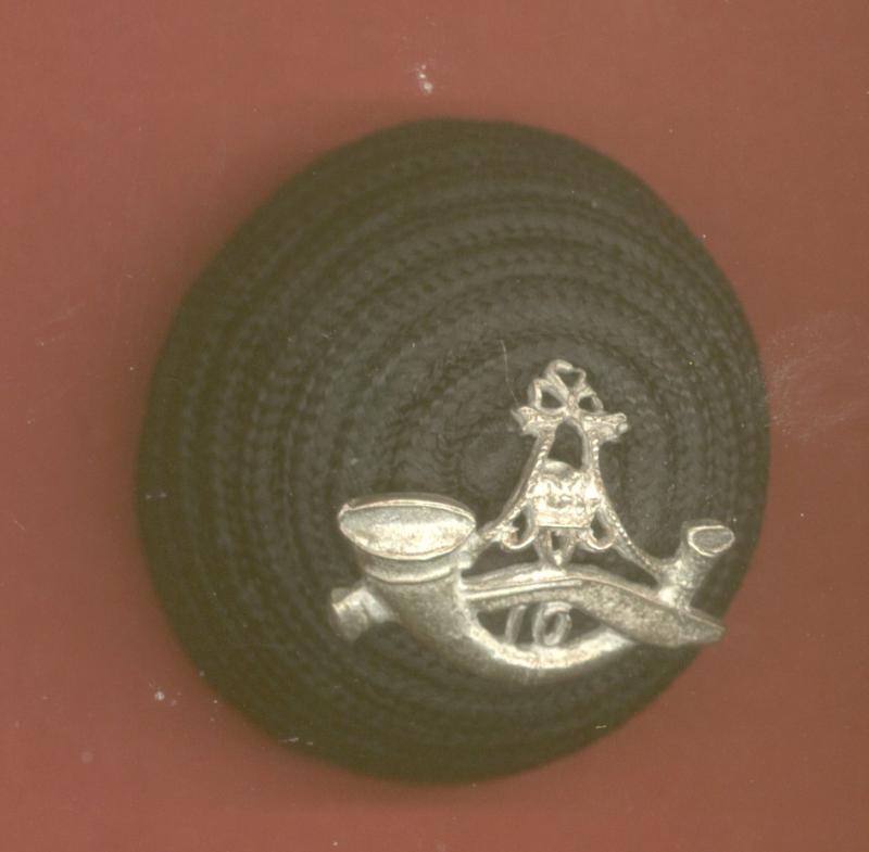 10th Gurkha Rifles Officer's corded boss badge