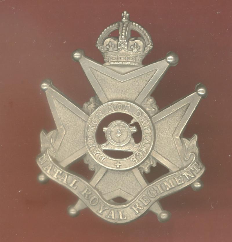 South African Natal Field Artillery Edwardian cap badge