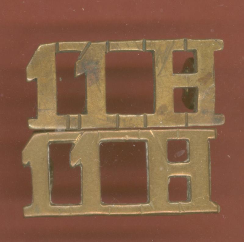 11 H 11th Prince Alberts Own Hussars shoulder titles