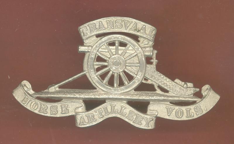 South African Transvaal Horse Artillery Volunteers OR's cap badge