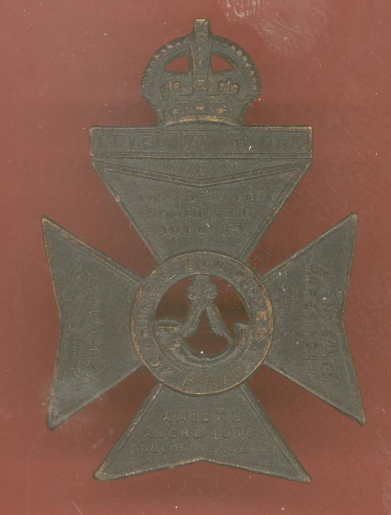 The King's Own Rifles of Canada Cap Badge