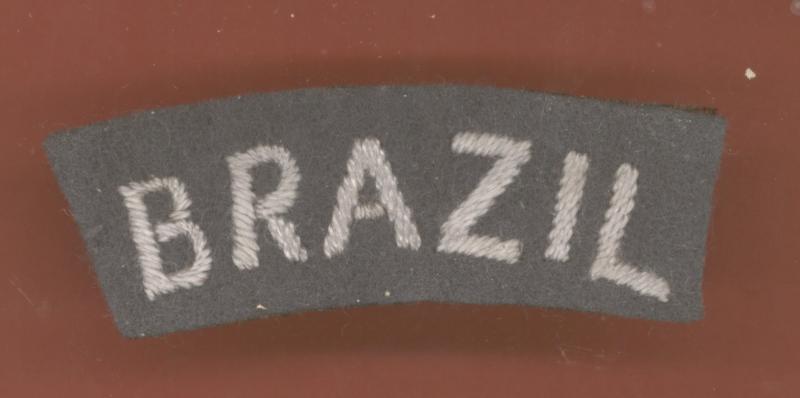 BRAZIL Royal Air Force WW2 cloth shoulder title