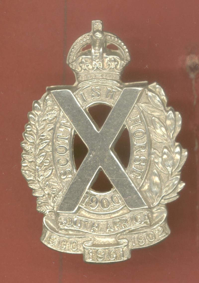 Scottish Horse Yeomanry King's Crown cap badge