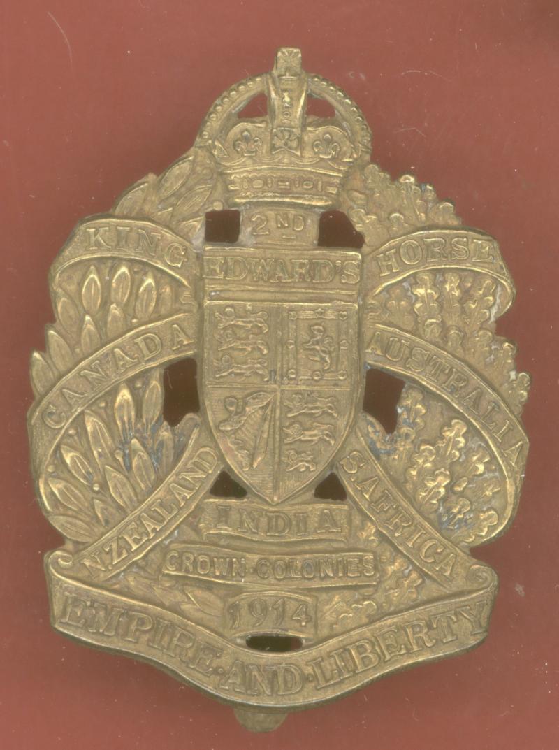 2nd King Edward's Horse. KODR WW1 OR's cap badge