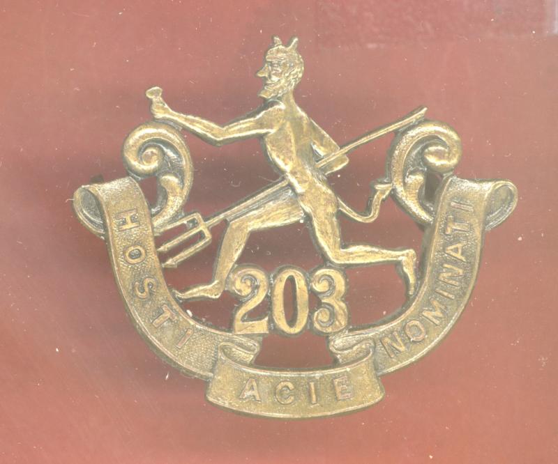 Canadian 203rd Winnipeg Rifles, Little Black Devils Bn. WW1 CEF  cap badge