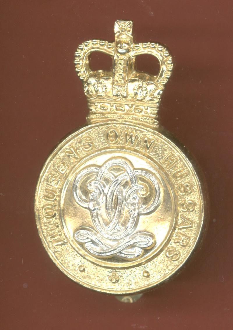 7th Queen's Own Hussars EIIR OR's staybright cap badge