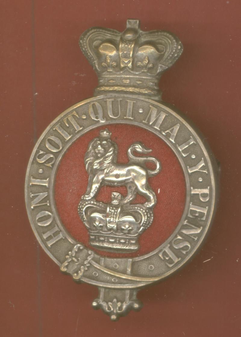Militia Battalion  Victorian Officer's glengarry badge