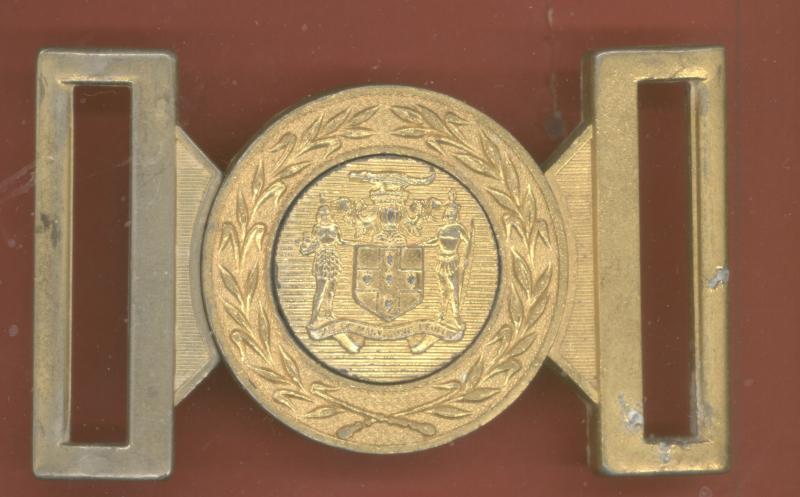 British Colonial Jamaica Militia / Local Forces gilt waist belt clasp