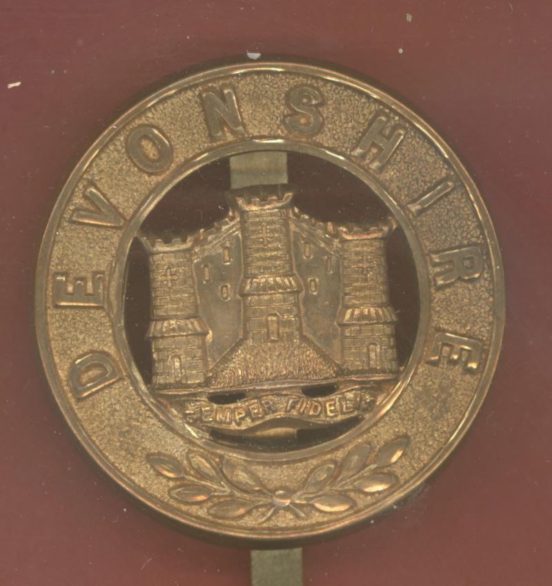 The Devonshire Regiment Victorian OR's pagri badge