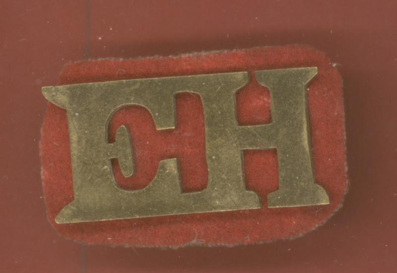South Africa. Enslin's Horse WW1 sheet brass hat badge
