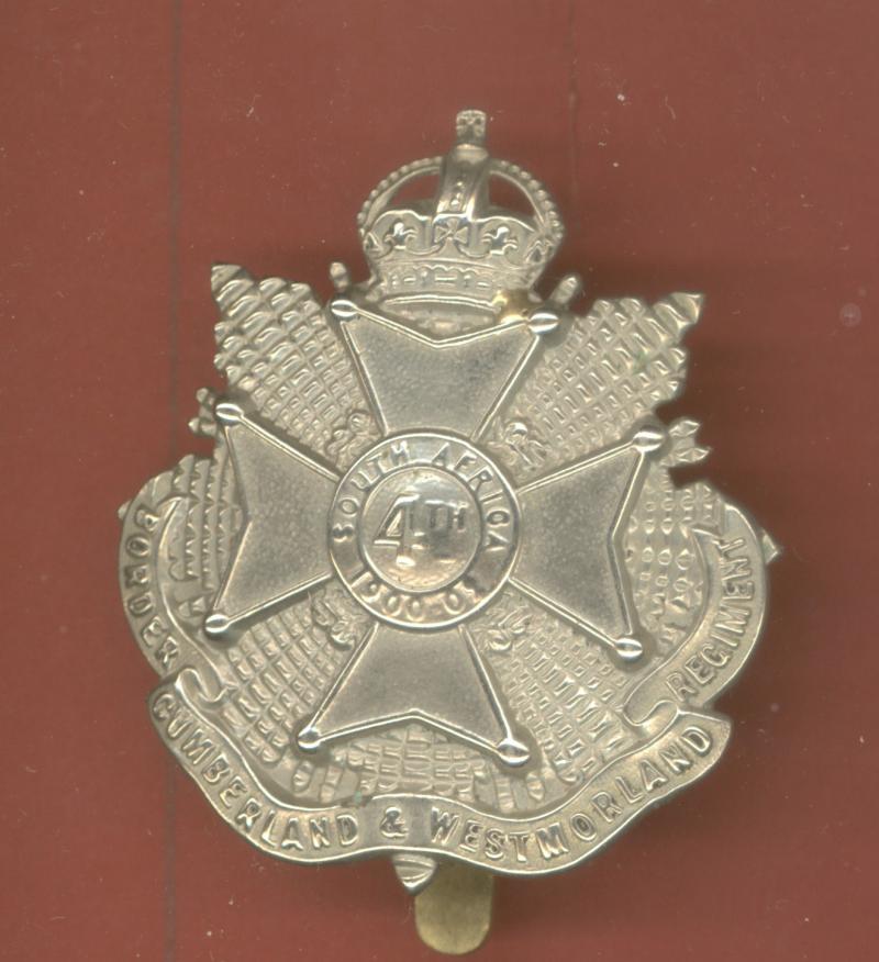 4th Bn. (Cumberland & Westmorland) The Border Regiment. OR's cap badge