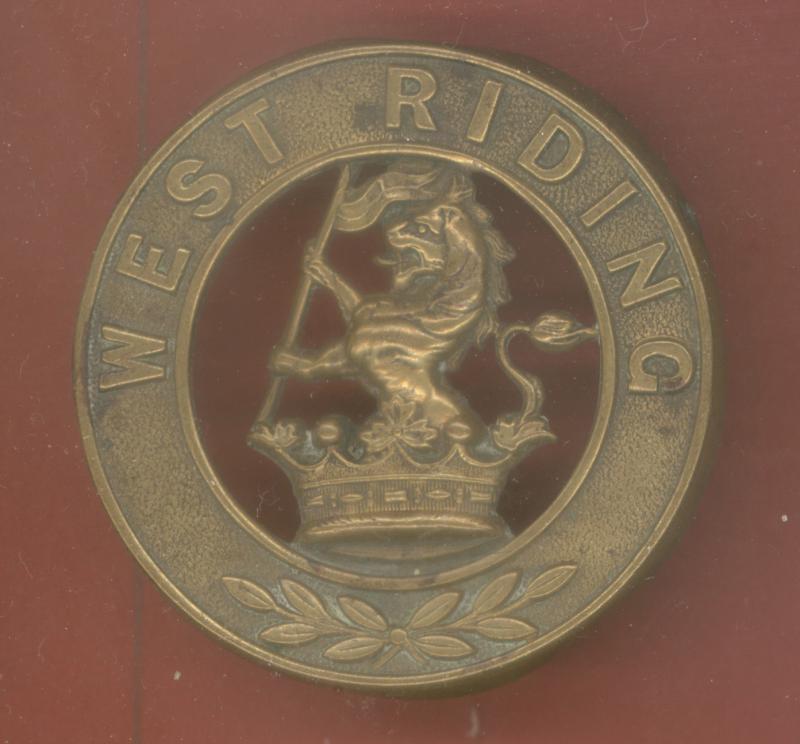 Duke of Wellington's West Riding Regiment Victorian OR’s helmet plate centre