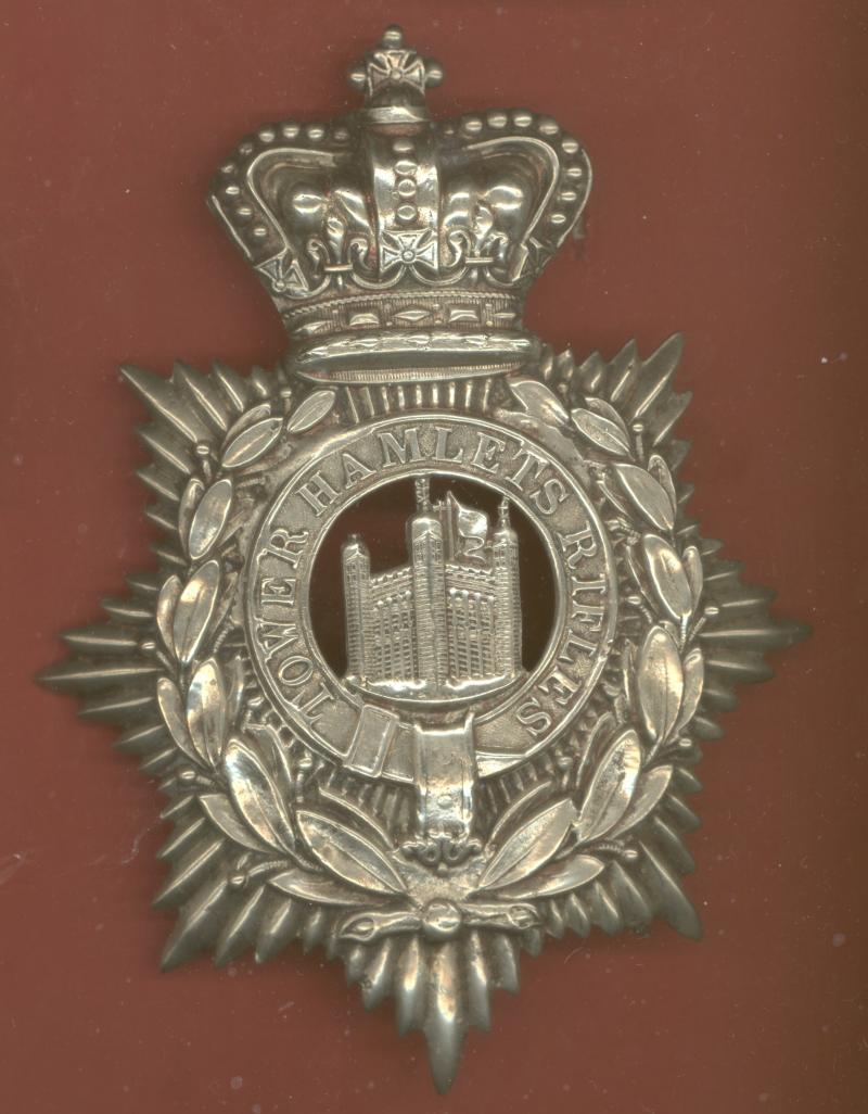 Tower Hamlets Rifle Volunteer Corps Victorian helmet plate