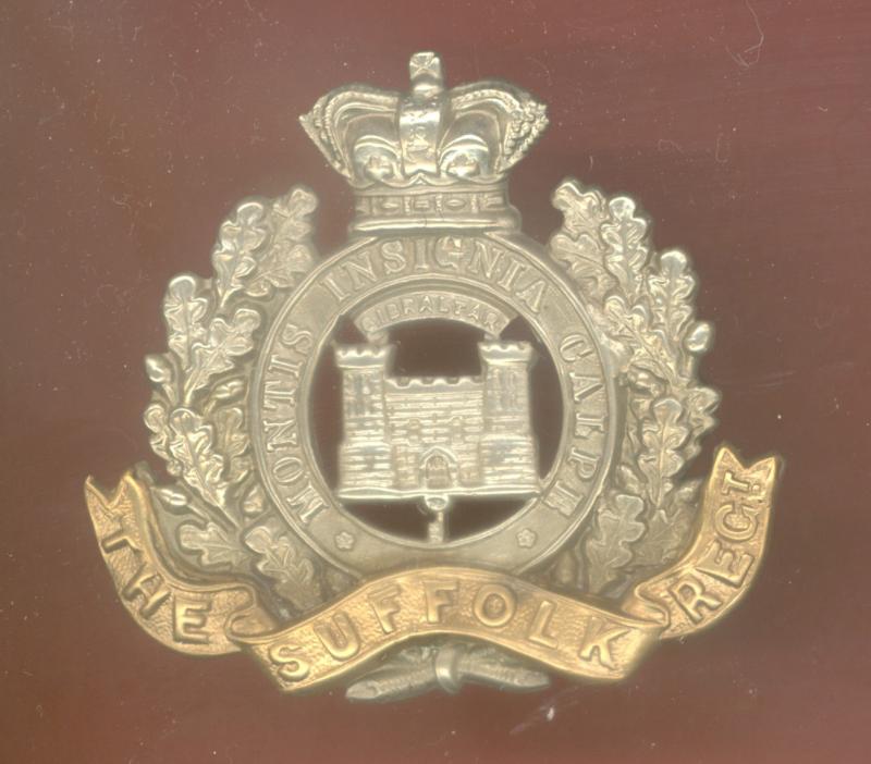 The Suffolk Regiment Victorian OR's cap badge