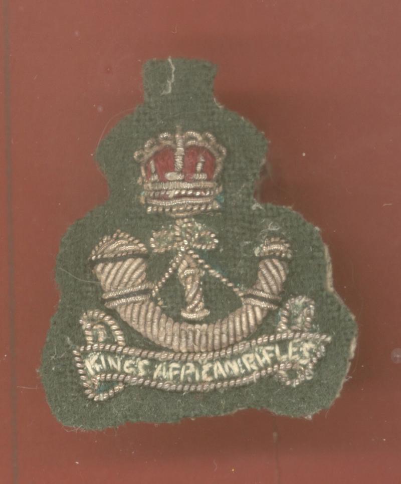1st King's African Rifles Officer's Bullion beret badge