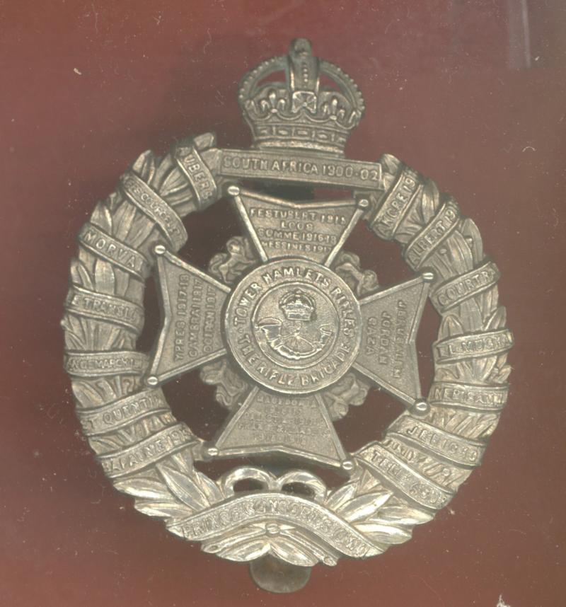 Tower Hamlets Rifles cap badge