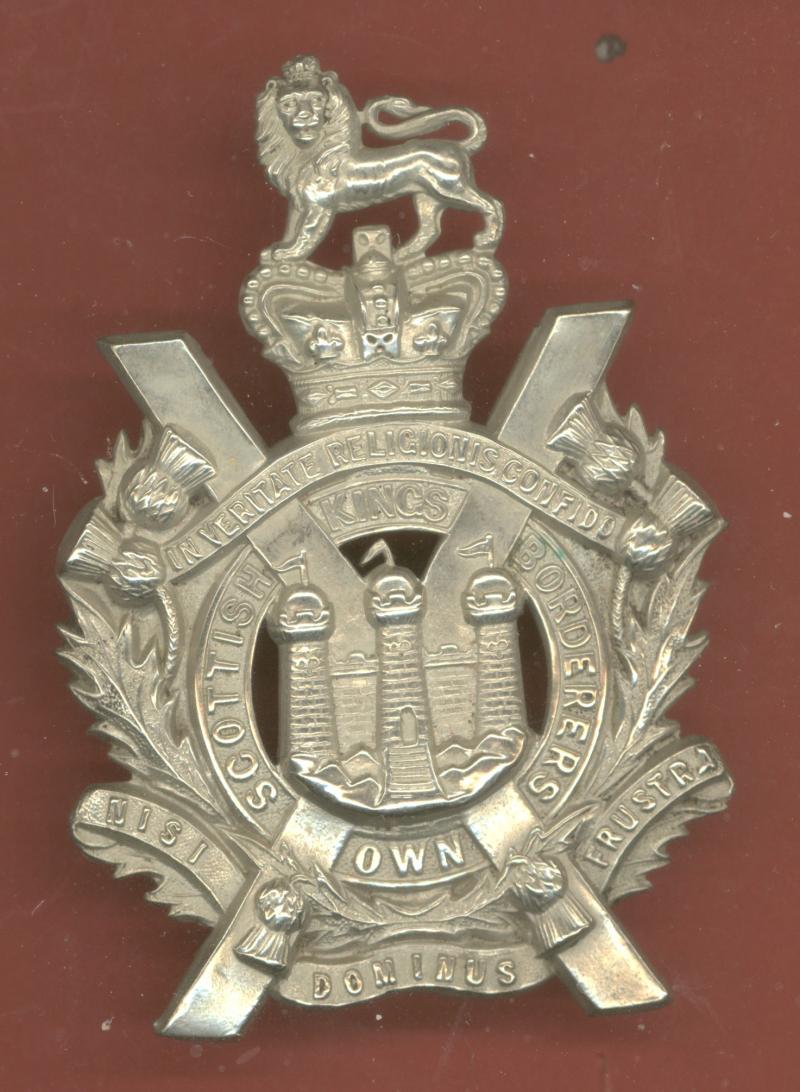 King's Own Scottish Borderers Victorian glengarry badge