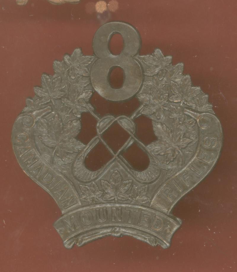 Canadian 8th Mounted Rifles WW1 CEF cap badge