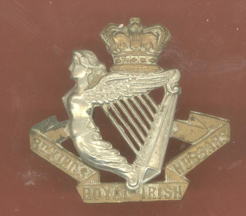 8th King's Royal Irish Hussars Victorian OR's cap badge
