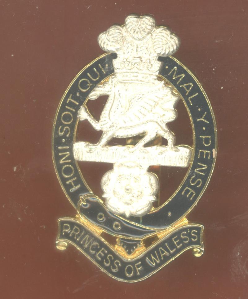 The Princess of Wales's Regiment cap badge