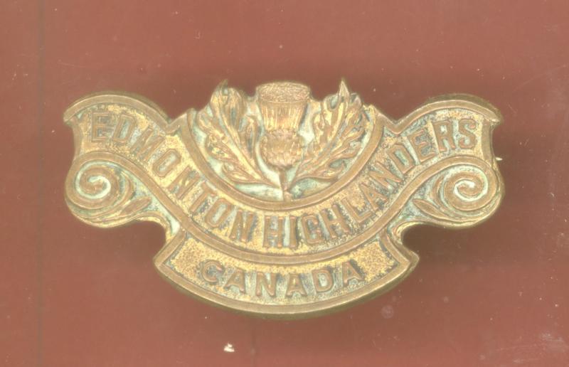 Canadian Edmonton Highlanders of Canada WW1 CEF shoulder title