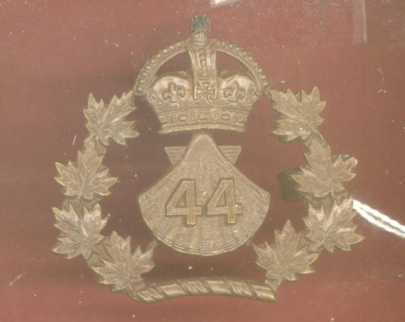 Canadian Militia 44th Lincoln & Welland Regiment Officer OSD cap badge