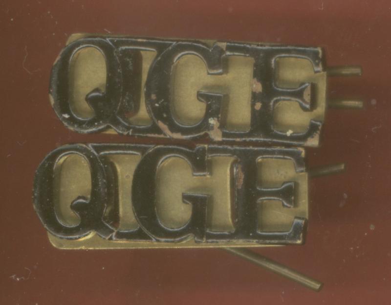 Q.G.E. Queen's Gurkha Engineers shoulder titles