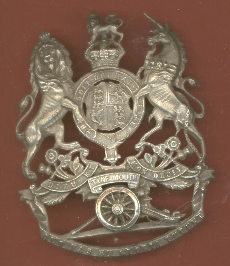 Tynemouth Volunteer Artillery Edwardian Officer's helmet plate