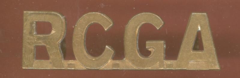 R.C.G.A. Royal Canadian Garrison Artillery WW1 CEF shoulder title