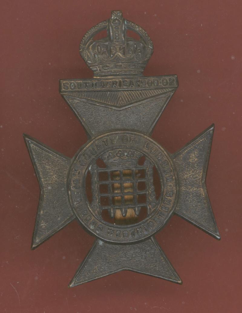 16th County of London Bn. Queen's Westminster Rifles cap badge