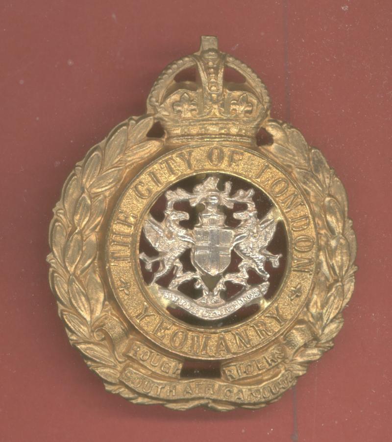 City of London Yeomanry, Rough Riders cap badge