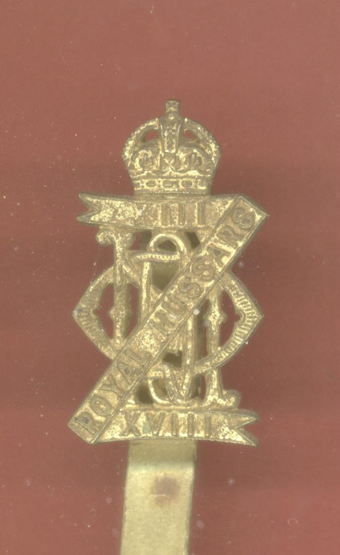 13th/18th Royal Hussars OR's cap badge