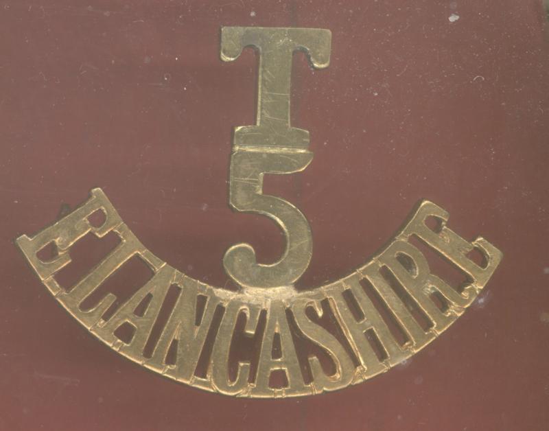 T / 5 / E.LANCASHIRE WW1 shoulder title