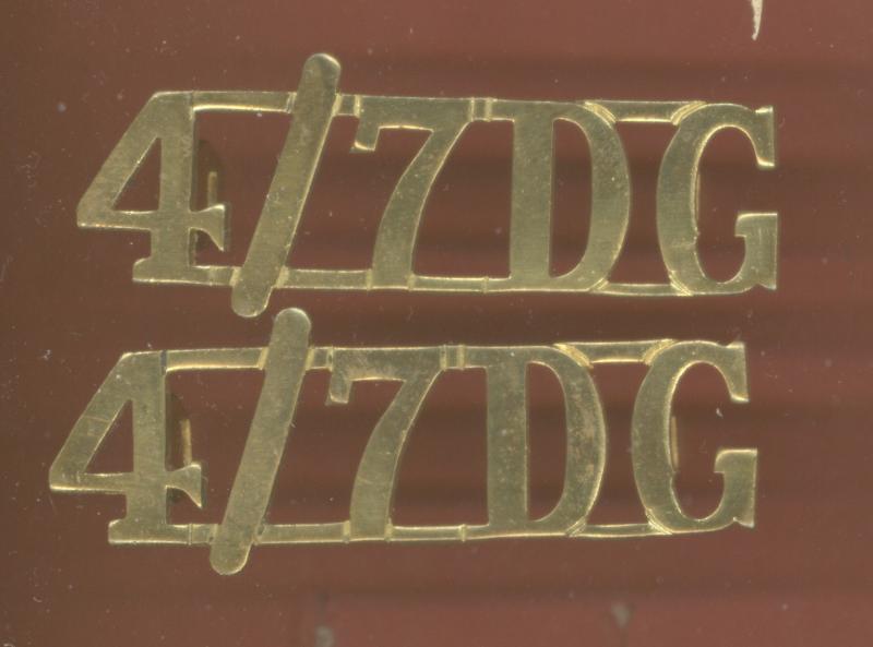 4/7DG 4th/7th Dragoon Guards shoulder titles