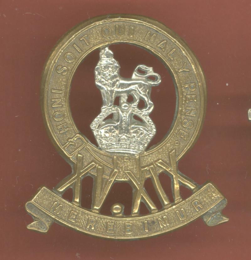 15th/19th King's Hussars OR's cap badge