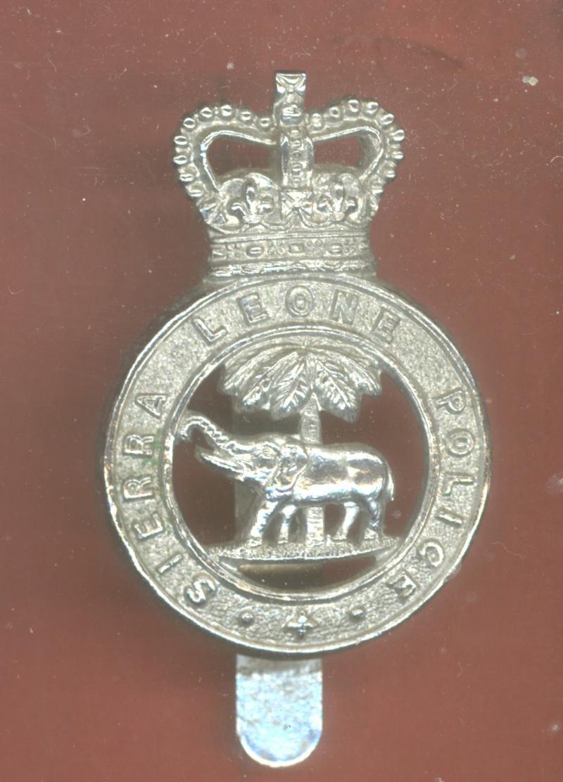 British Colonial Sierra Leone Police cap badge