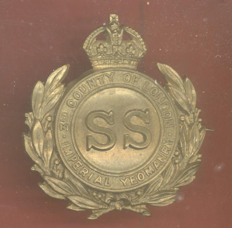 3rd County of London Imperial Yeomanry (Sharpshooters) Boer War slouch hat badge