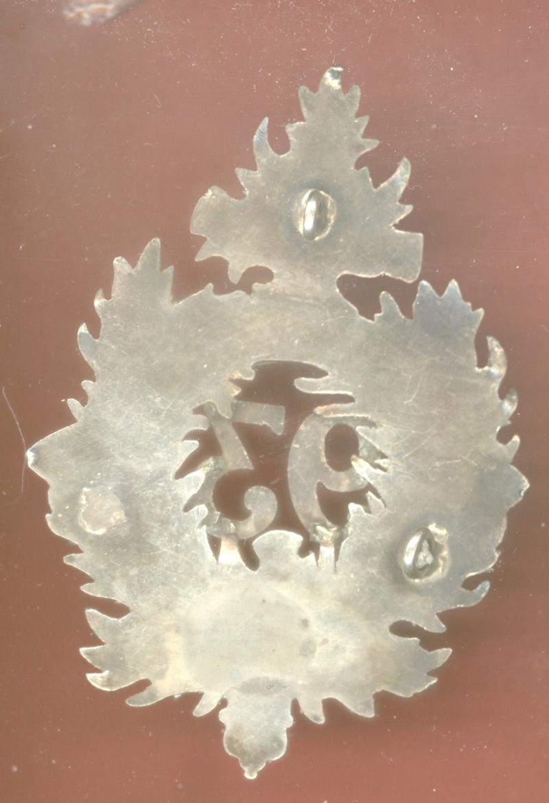 Scottish 93rd Sutherland Highlanders Regiment of Foot Victorian SNCO's glengarry badge