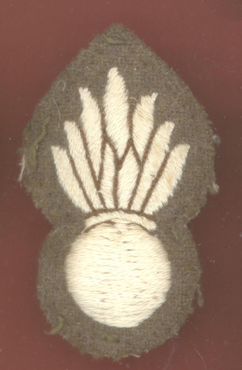 Flaming Grenade Cloth Trade badge