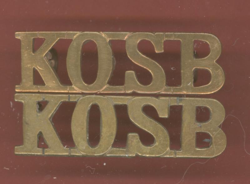 KOSB King's Own Scottish Borderers shoulder titles