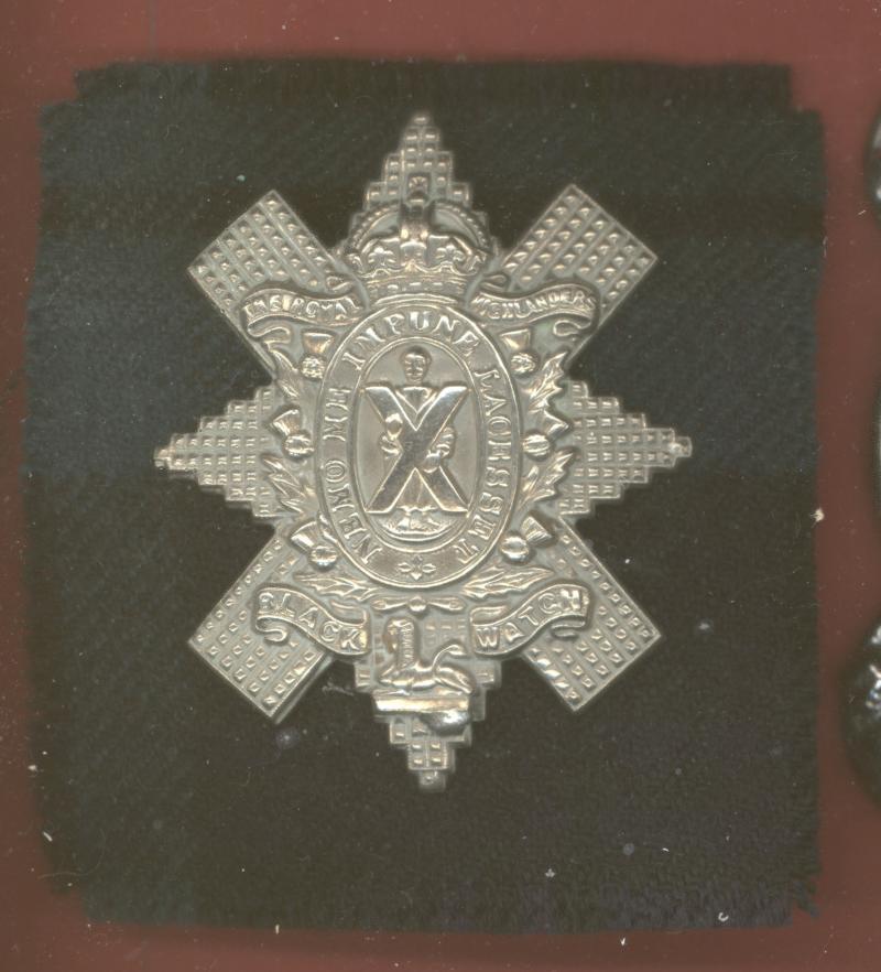 Scottish Black Watch Royal Hldrs WW1 OR's glengarry badge