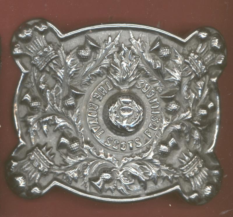 Royal Scots Fusiliers Pipe Major's waist belt clasp